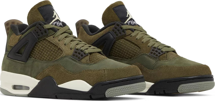 Air Jordan 4 Retro SE Craft Medium Olive Men&#39;s Sneakers - Front