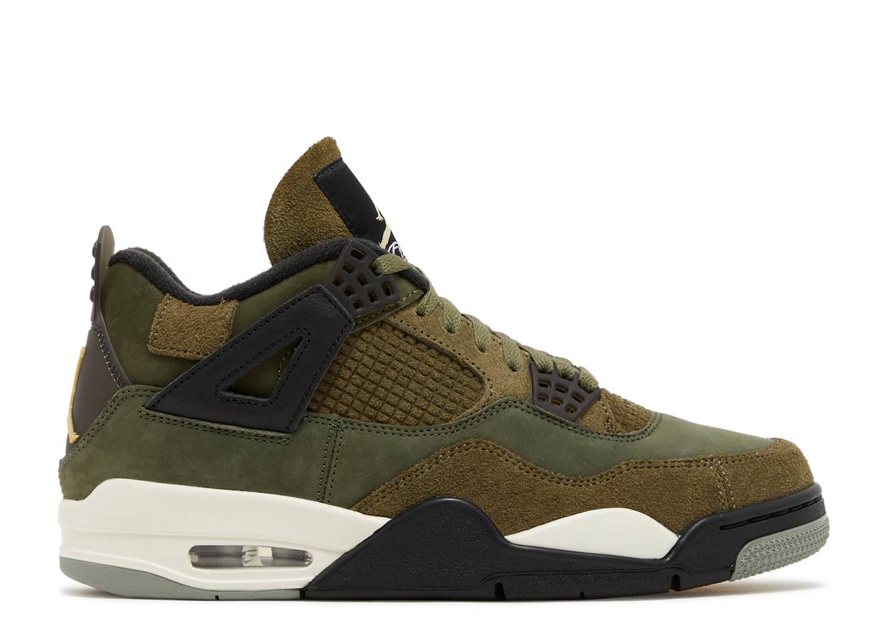 Air Jordan 4 Retro SE Craft Medium Olive Men's Sneakers