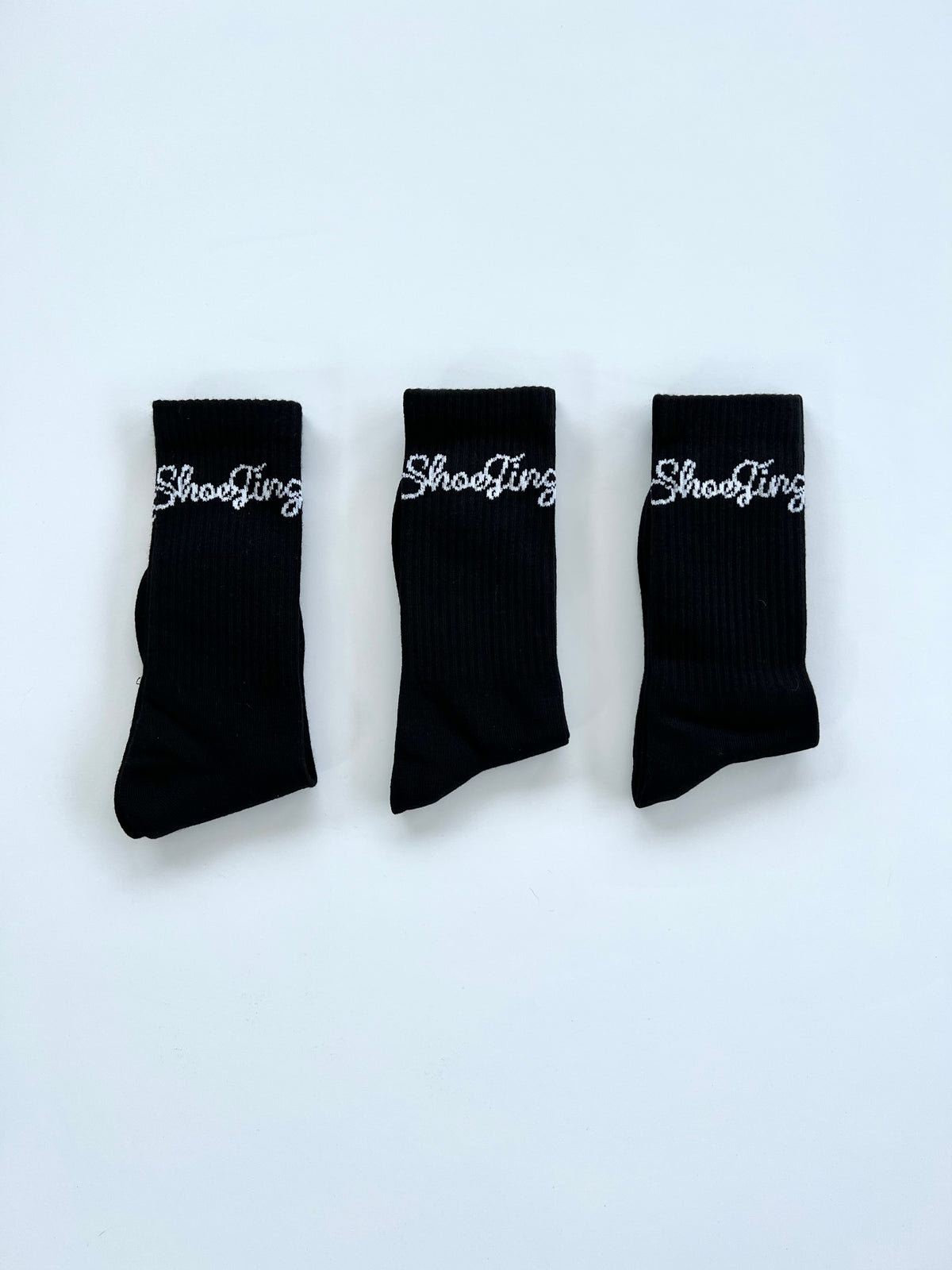 3 Pack Shoe Tingz Black Socks